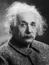 Photograph of Albert Einstein